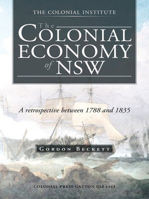 cover image of The Colonial Economy of NSW